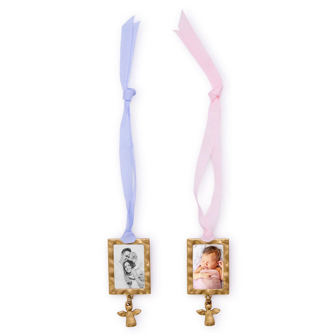 Keepsake Ornament Photo Frame w/ Angel Charm