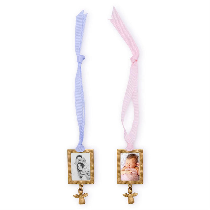 Keepsake Ornament Photo Frame w/ Angel Charm