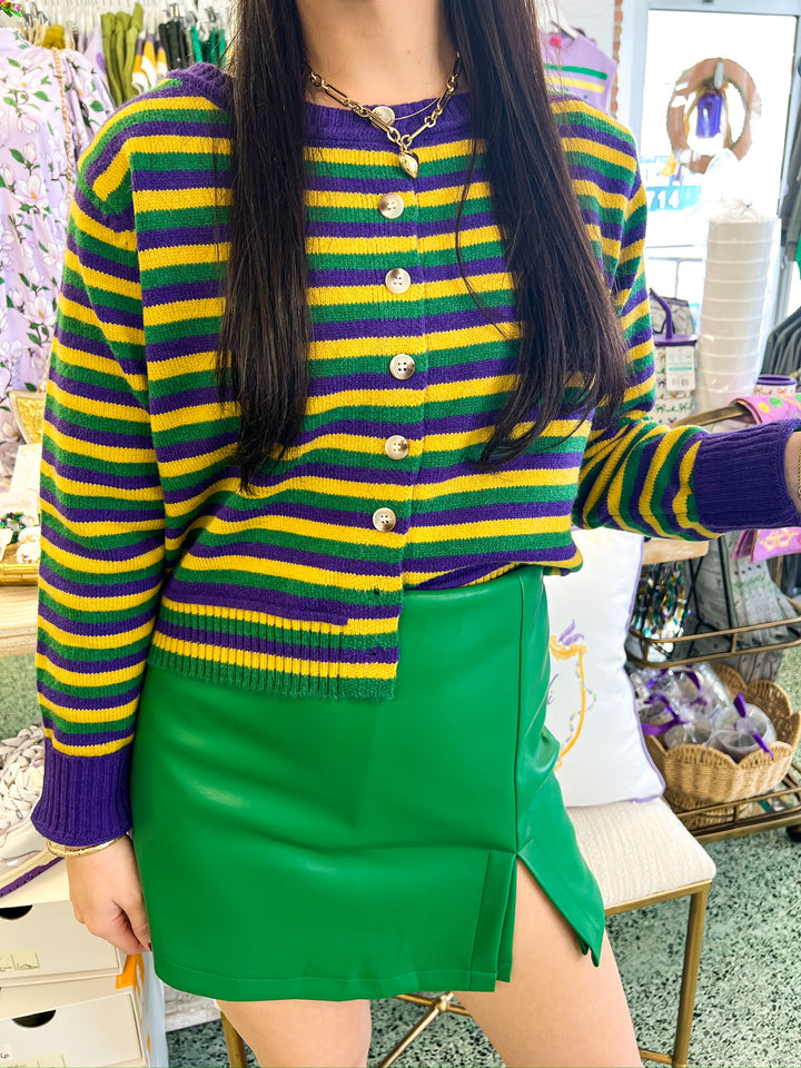 Jester Striped Cardigan