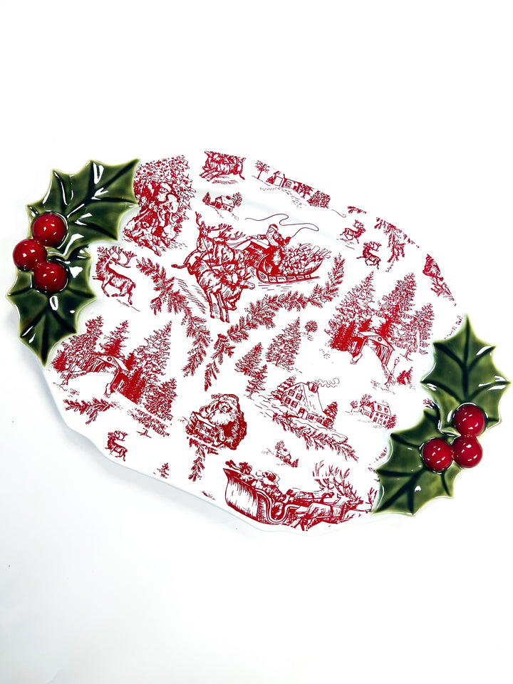 Holly Serving Platter
