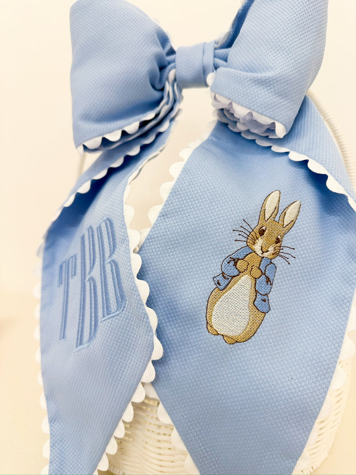 Peter Rabbit Embroidered Bow Sash