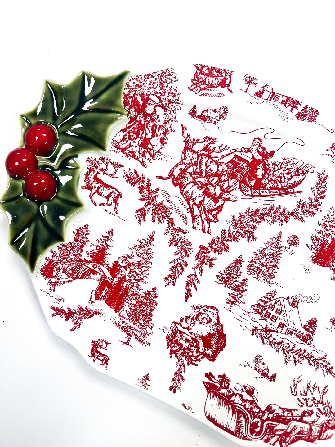 Holly Serving Platter