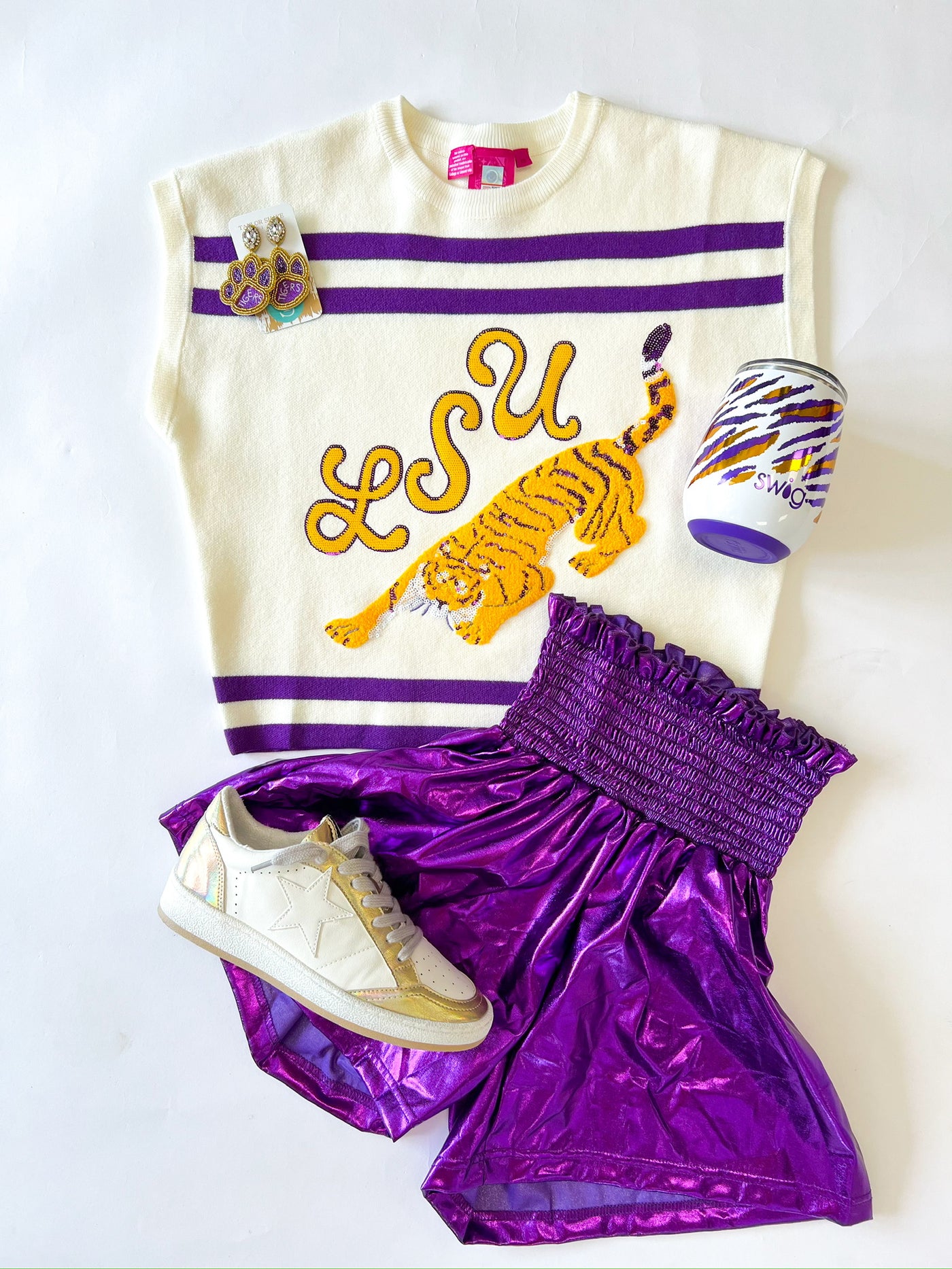 Vintage LSU Tiger Queen Top