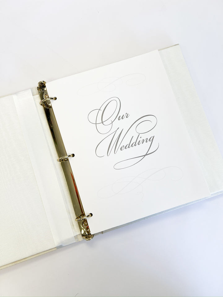 Monogram Silk Wedding Book