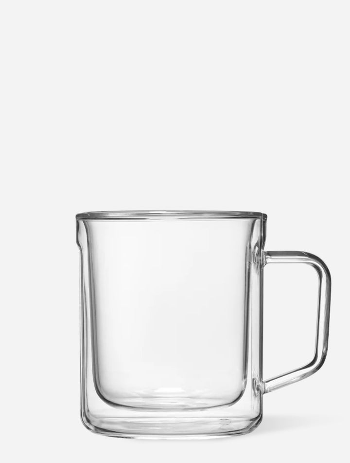 Clear Glass 12oz Mug Double Pack