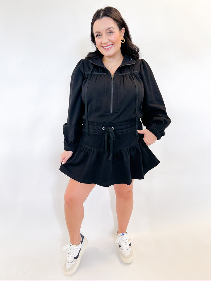 Black Tiered Romper