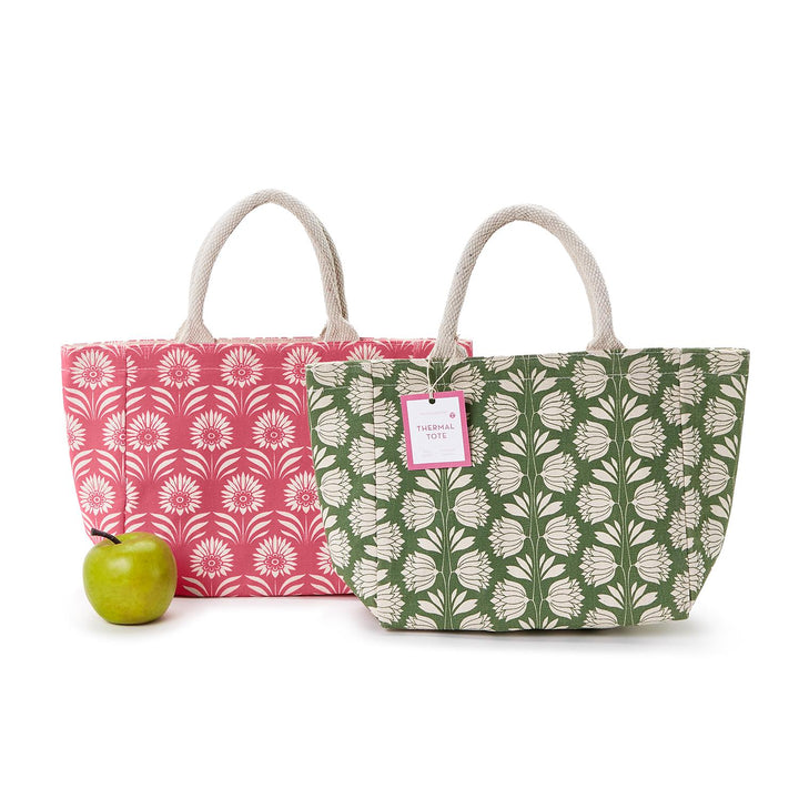 Palm Print Lunch Tote