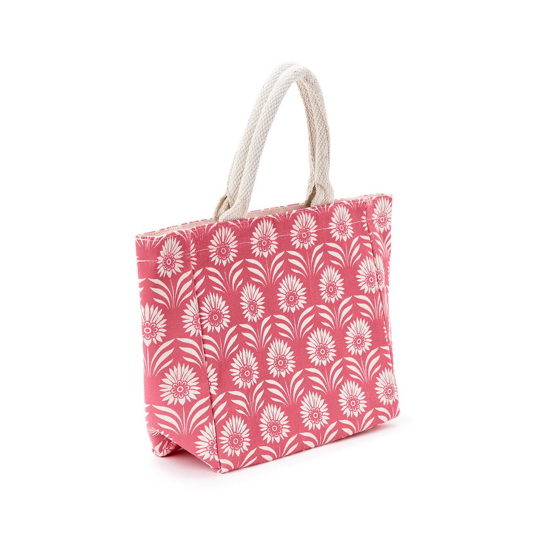 Palm Print Lunch Tote