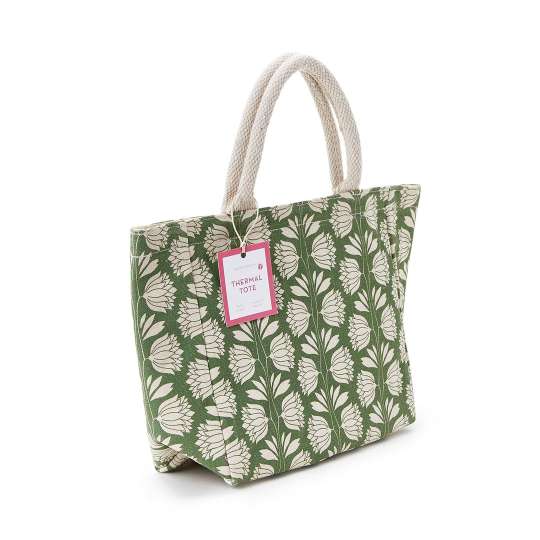 Palm Print Lunch Tote