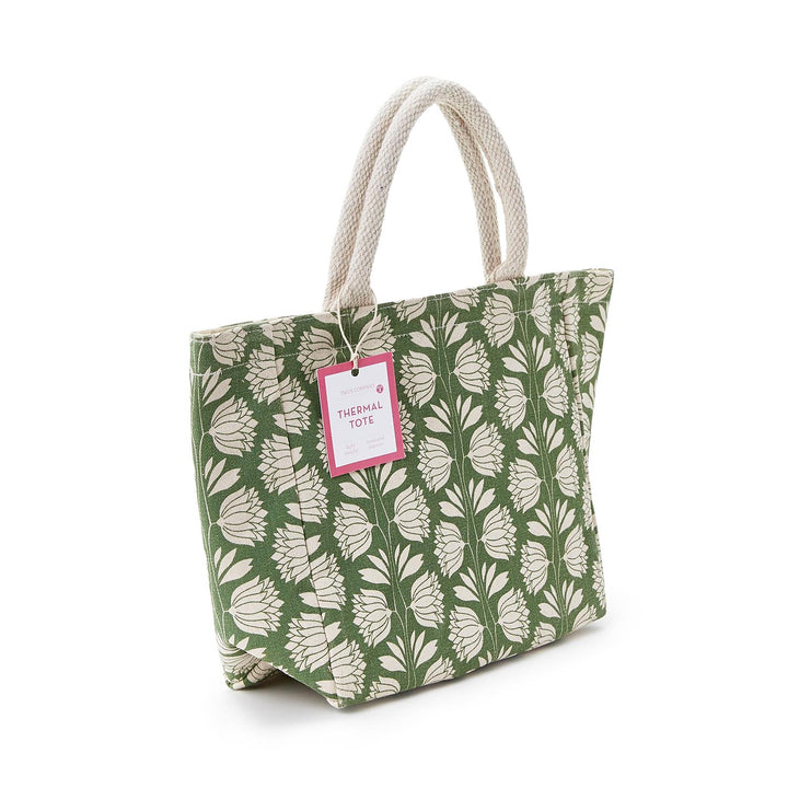 Palm Print Lunch Tote