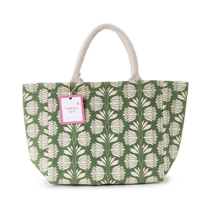 Palm Print Lunch Tote