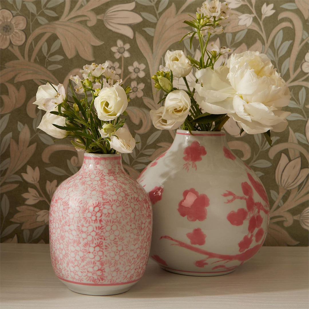 Pink Chinoiserie Vase