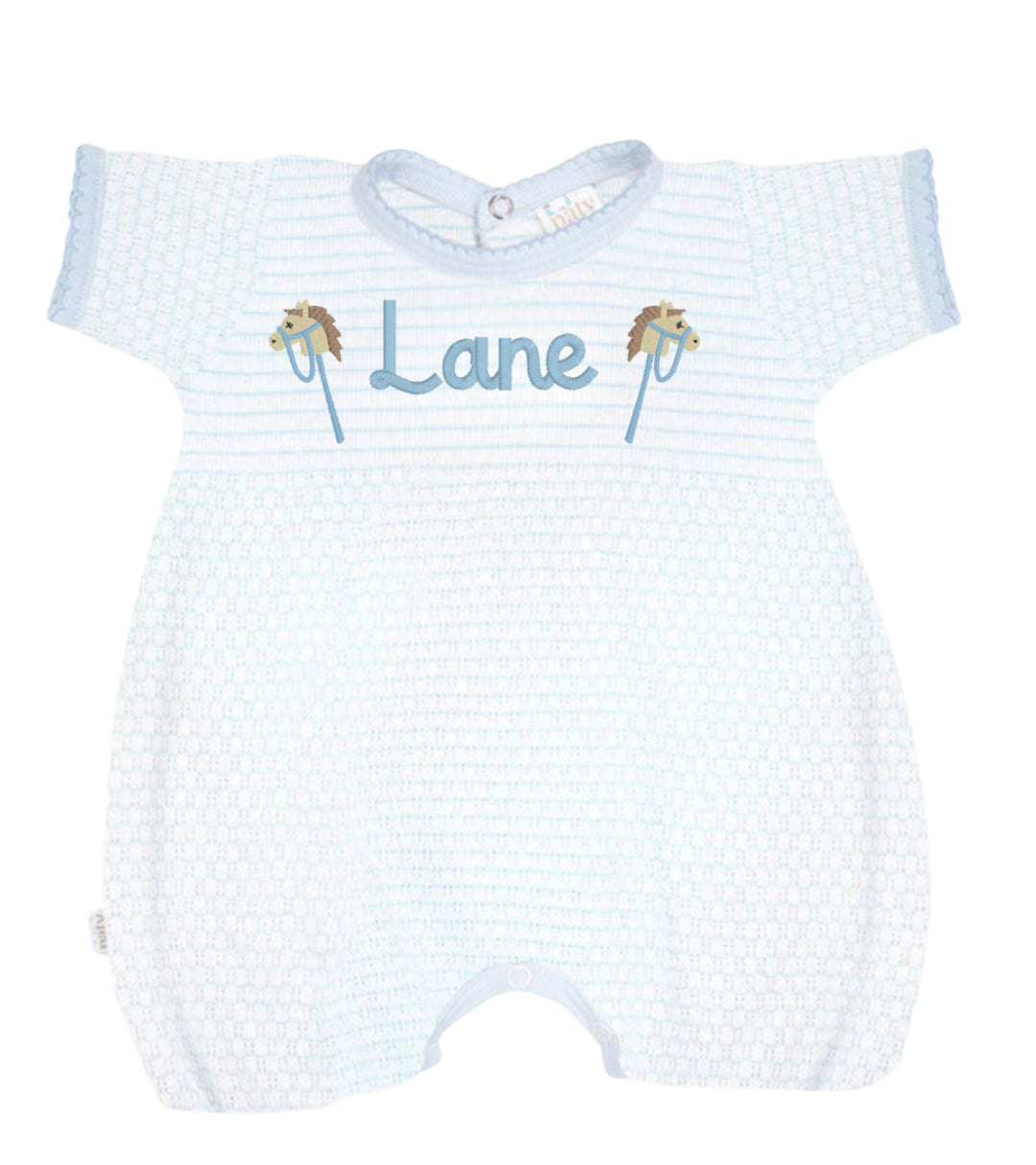 Blue Pinstripe Angel Bubble