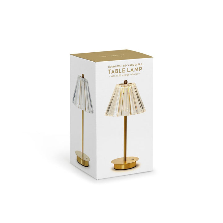 LED Cordless Table Lamp Acrylic Shade