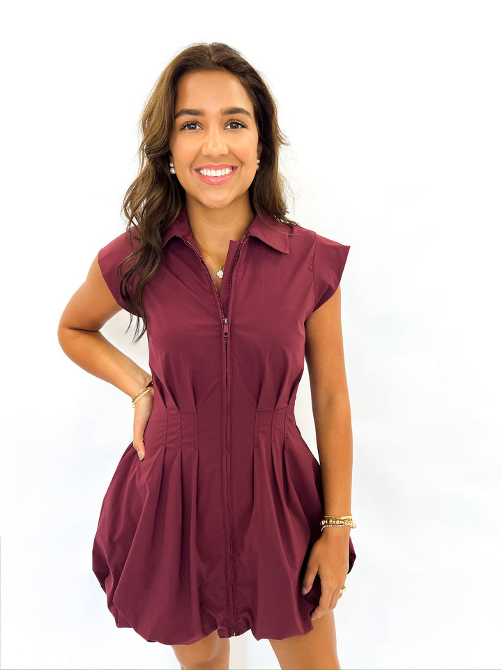 Wine Dyanne Dress