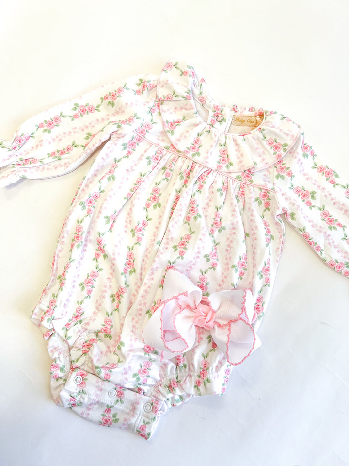 Sweet Roses Bubble Ruffled Collar