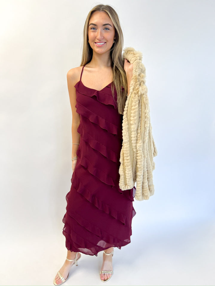 Wine All Invited Maxi Dress