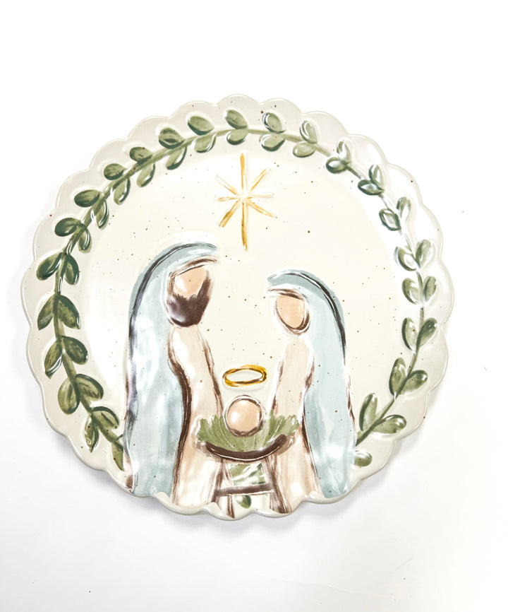 Nativity Round Platter
