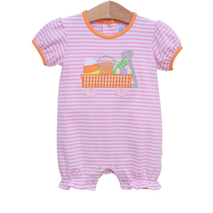 Halloween Wagon Girl Romper