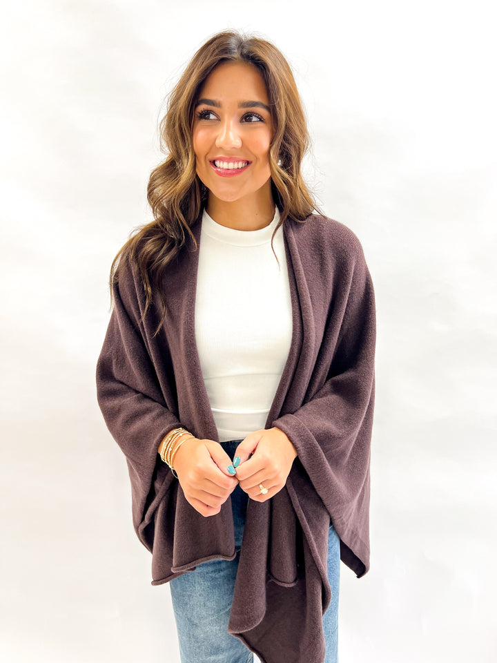 Chocolate Knit Dolman Cardigan