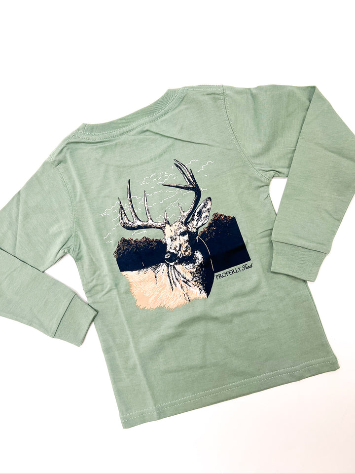 Sage Boys Buck Long Sleeve Shirt