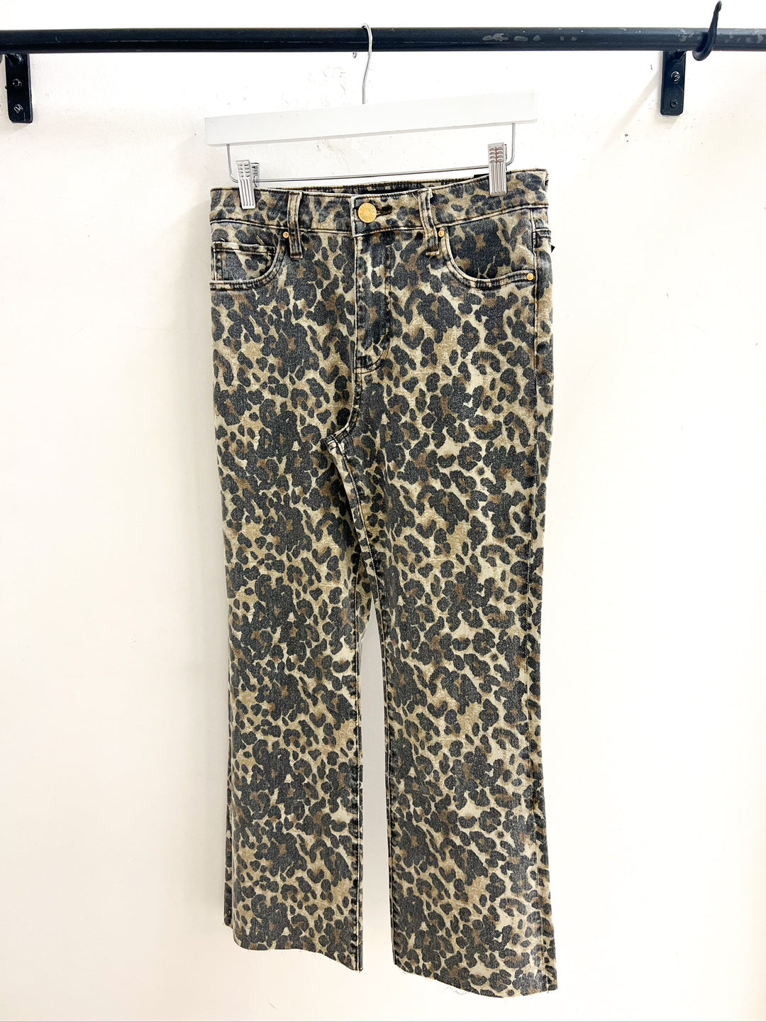 Leopard Kelsey High Rise Ankle Flare