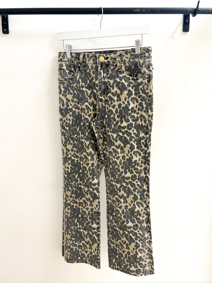 Leopard Kelsey High Rise Ankle Flare