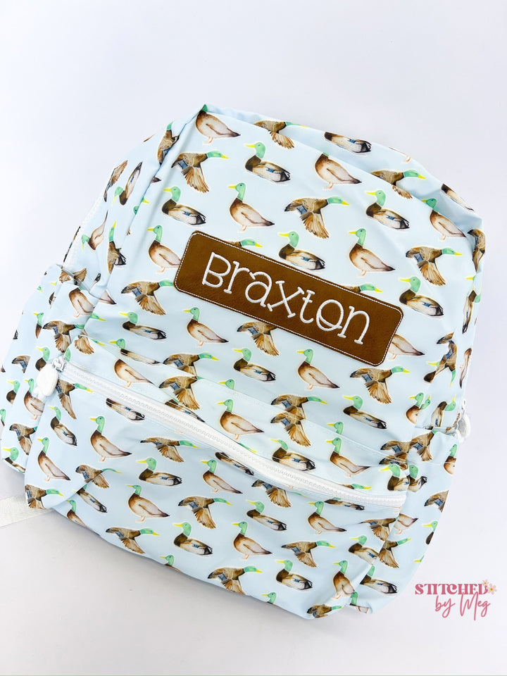 Personalizable Coated Backpack