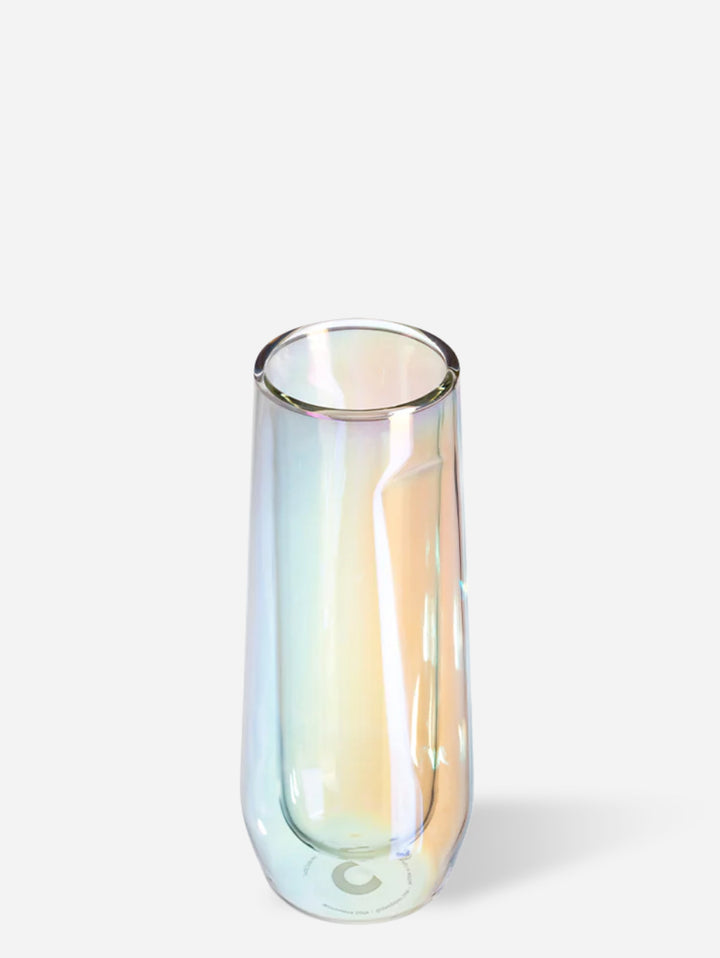 7oz Prism Glass Flute Double Pack