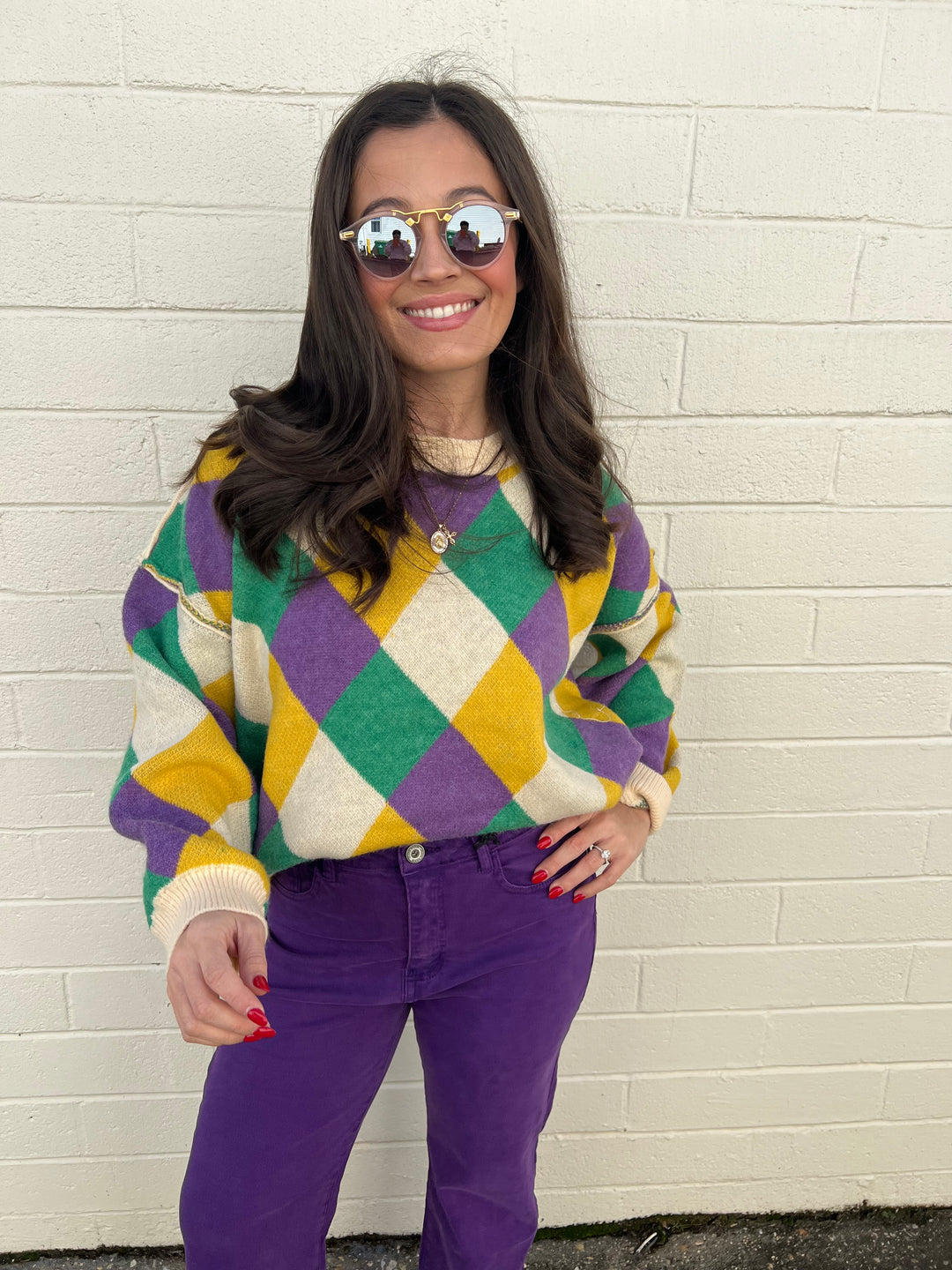 Purple Straight Leg w/ Hem