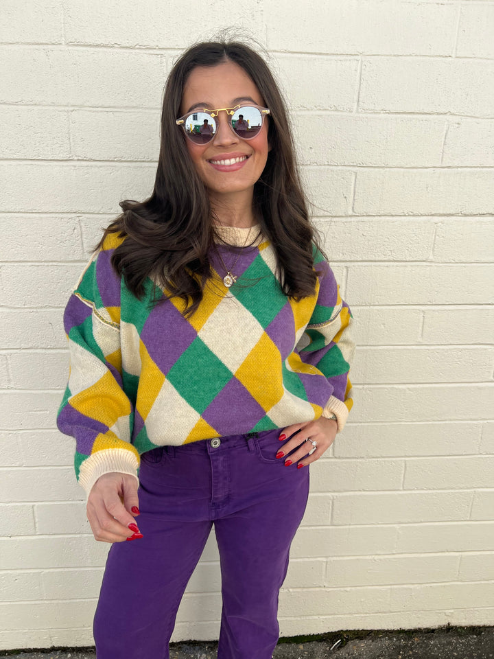 Purple Straight Leg w/ Hem