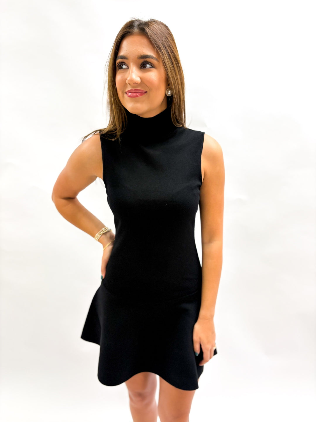 Black Breslin Sweater Dress