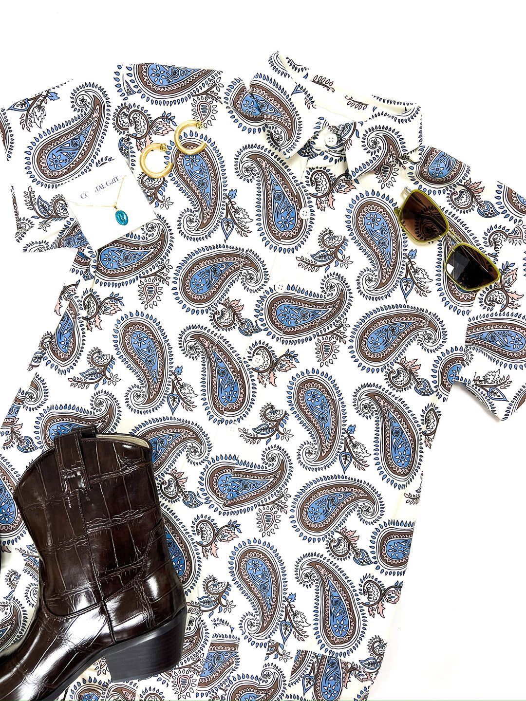 Grandpa's Paisley Aspen Dress