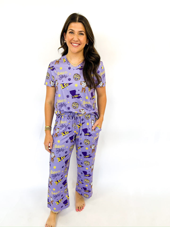 Alli LSU Purple Pant Set