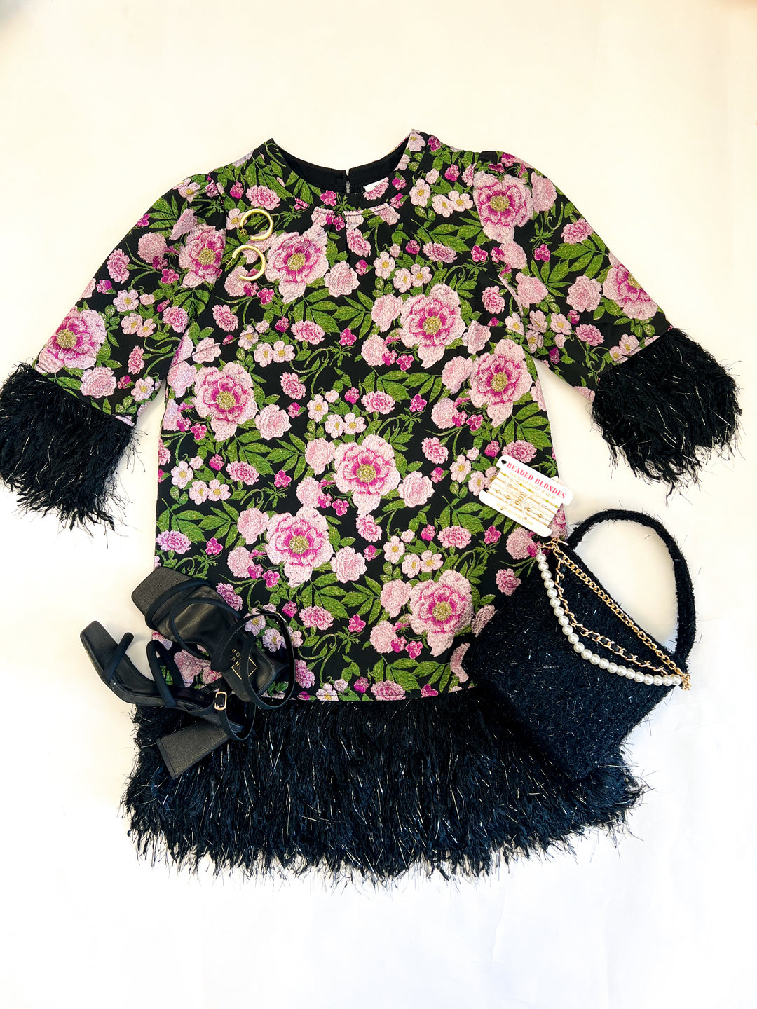 Floral Frills Mini Dress