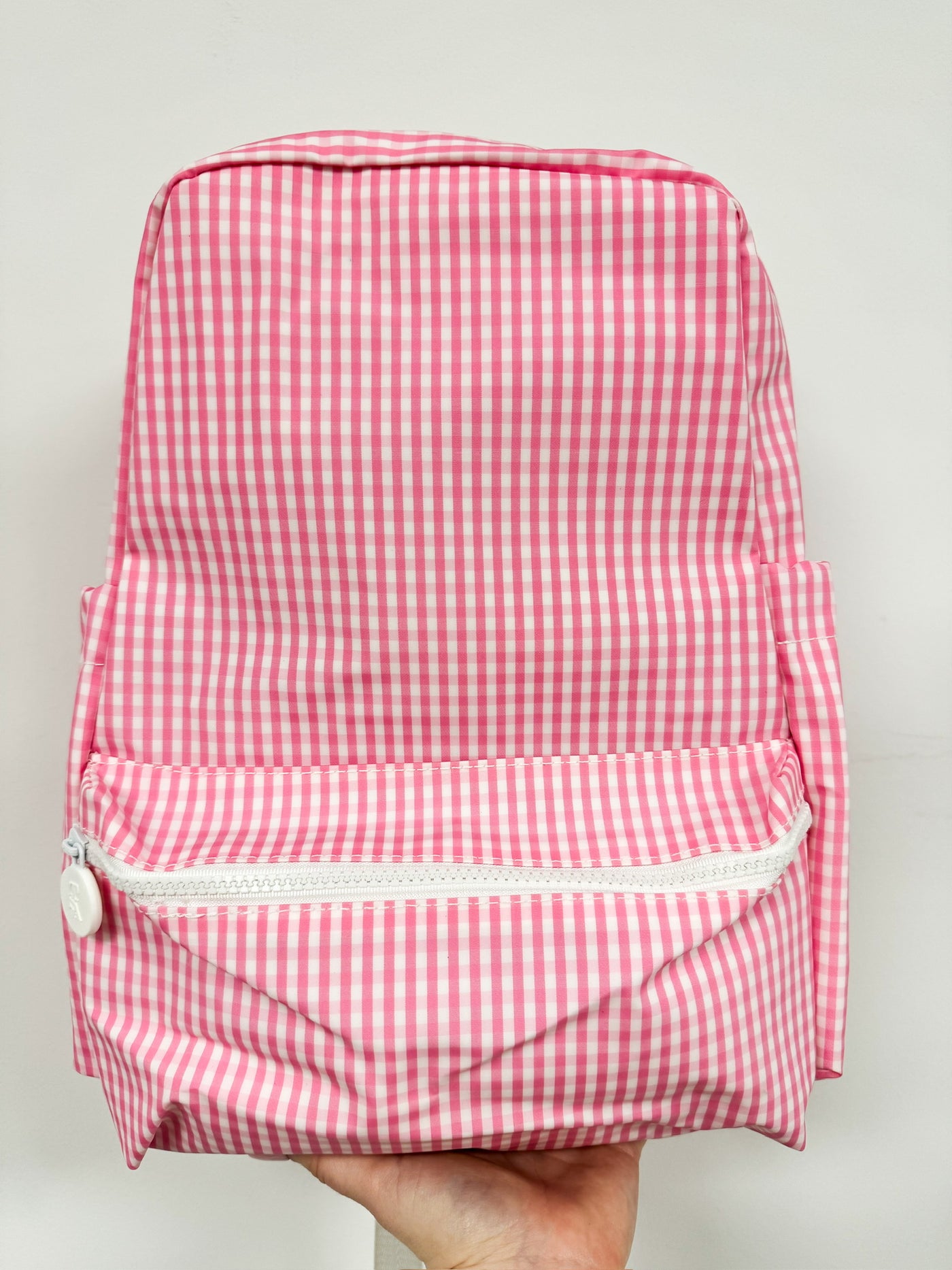 Pink Gingham Backpacker