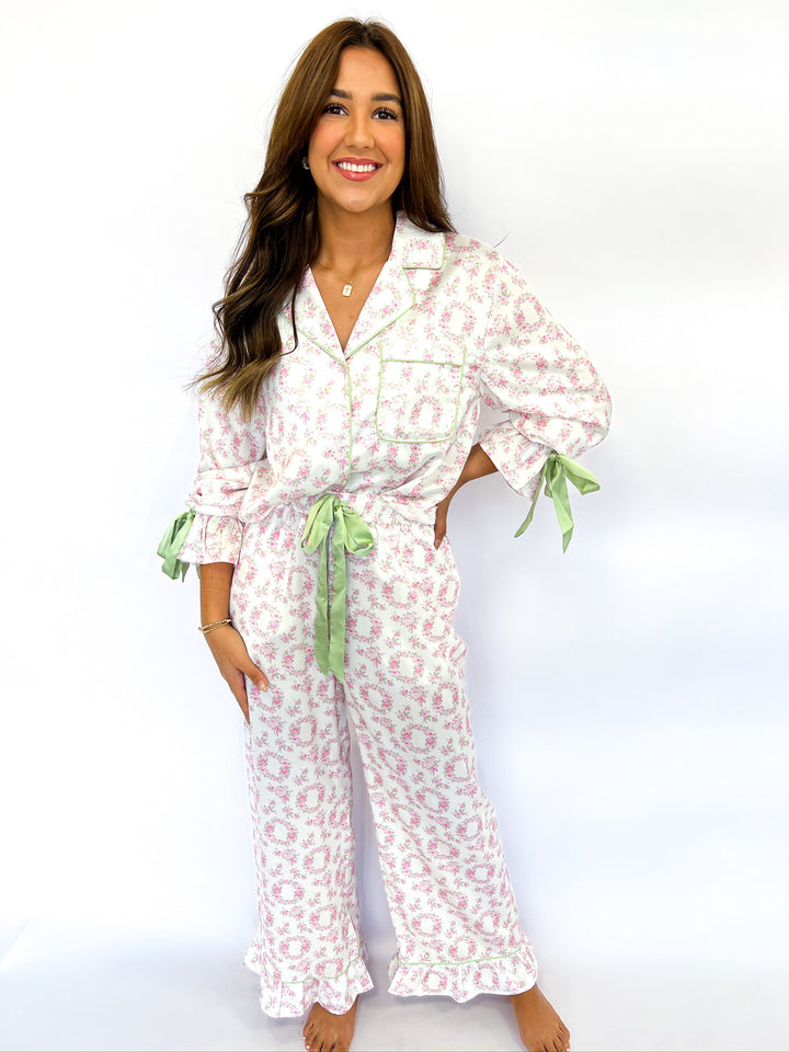 Fancy Pink & Green Pajamas
