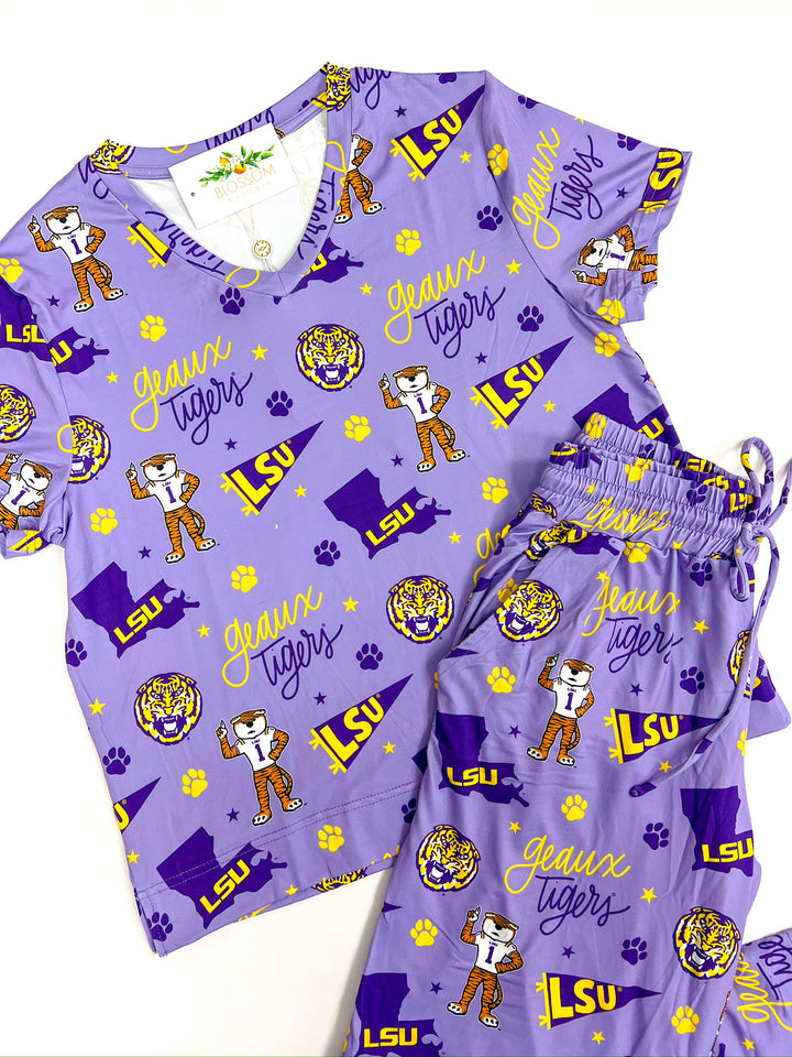 Alli LSU Purple Pant Set