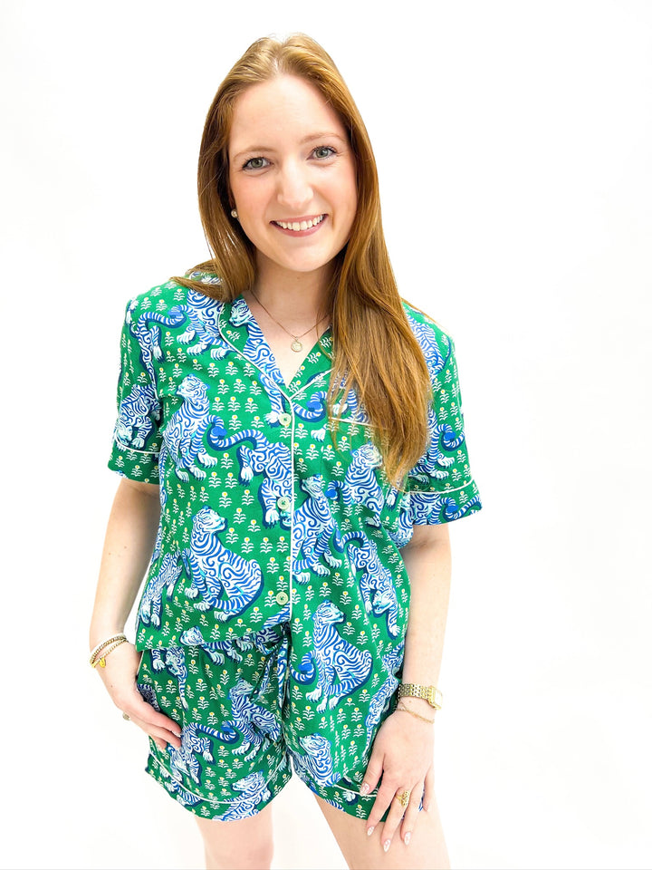 Tiger Queen Short Pajama Set