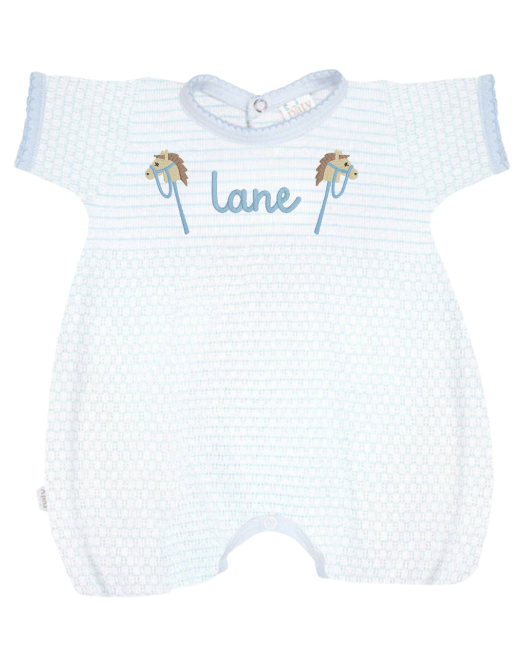 Blue Pinstripe Angel Bubble