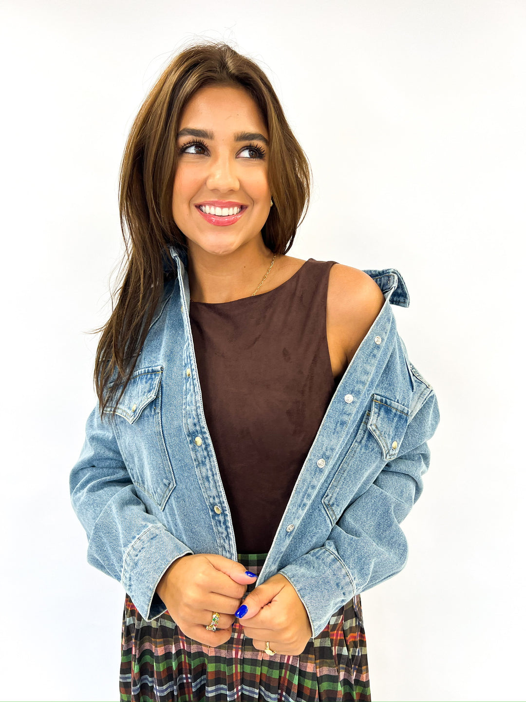 Rafi Forever Blue Denim Top