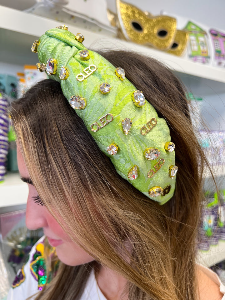 Cleo Chartreuse Knot Headband