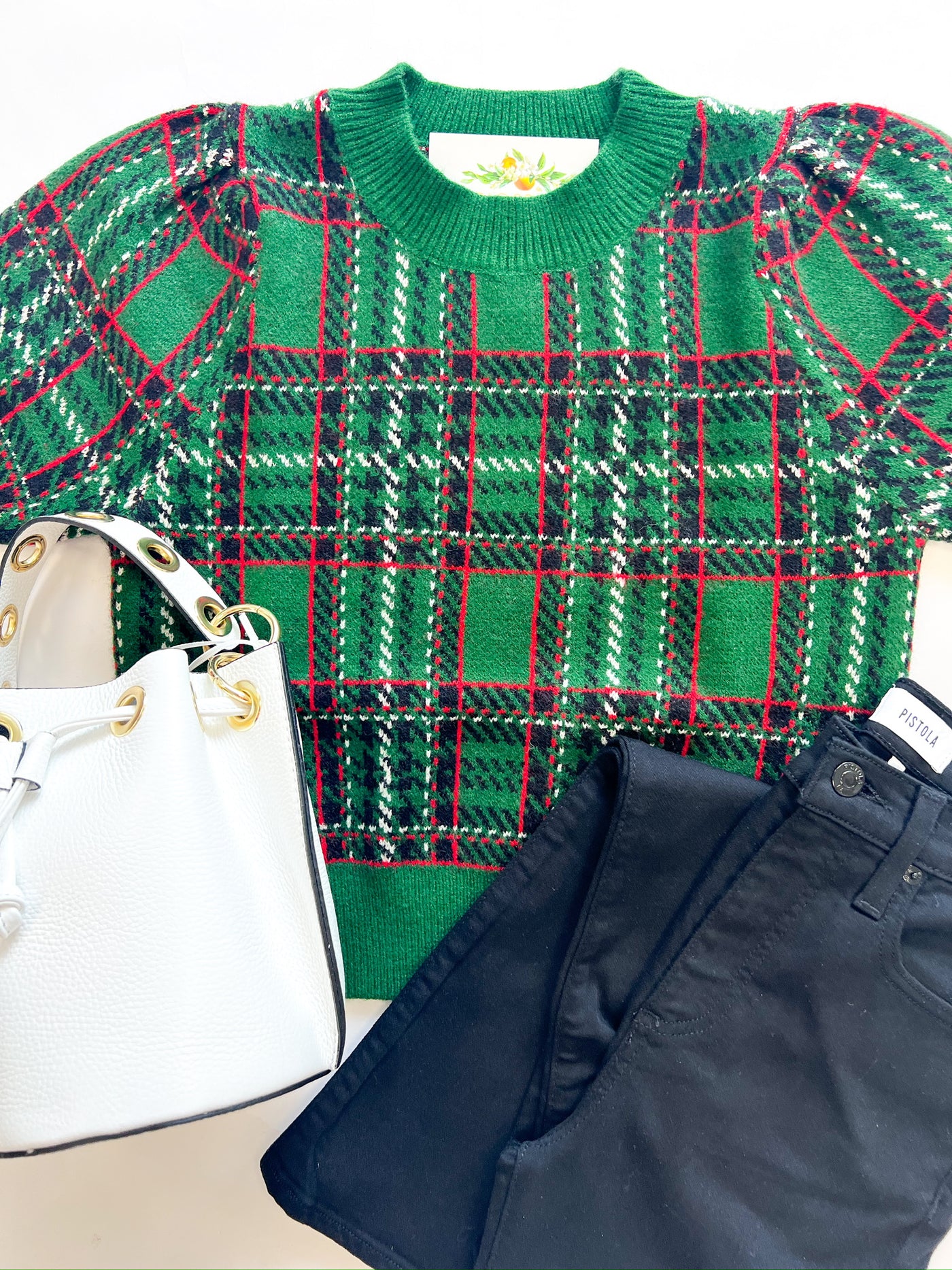 Pine Plaid Sweater