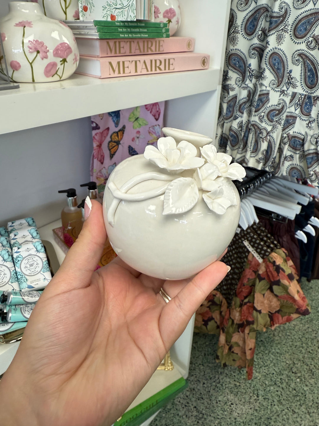 3-D Sculpted Flower Vase