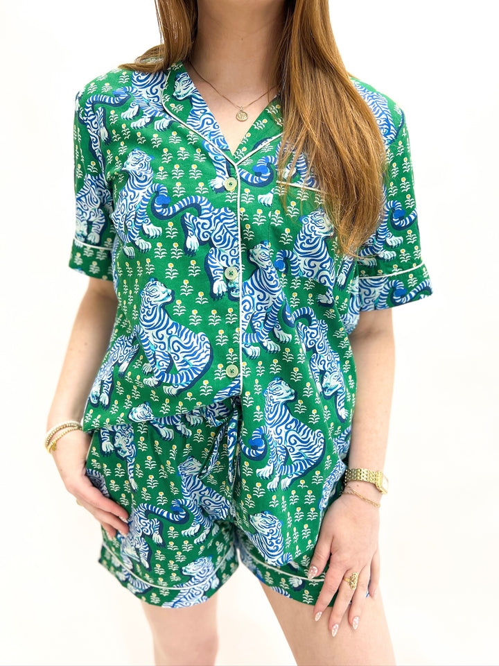 Tiger Queen Short Pajama Set