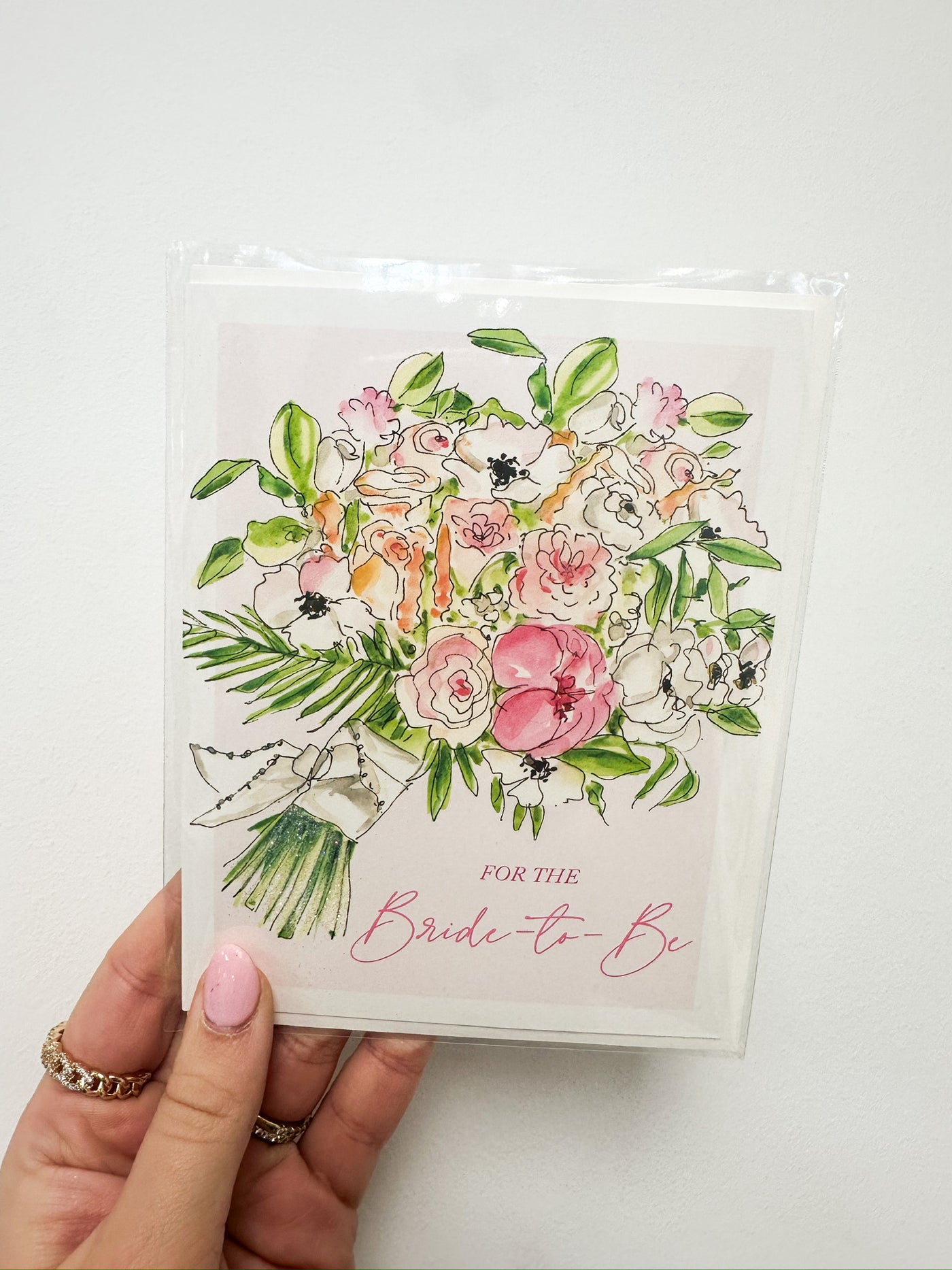Bride to Be Bridal Bouquet Card