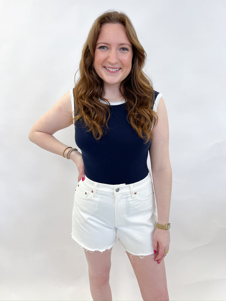 Antique White Kennedy Cut Off Short
