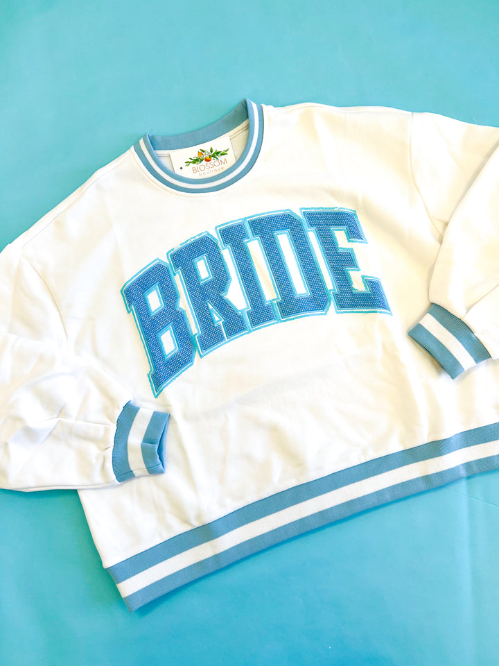 Blue & White Bride Sweatshirt