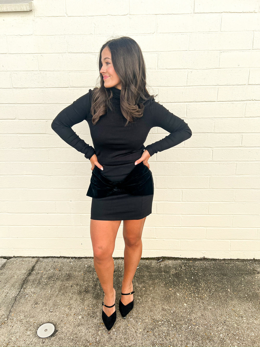 Black Ponte Paris Skort