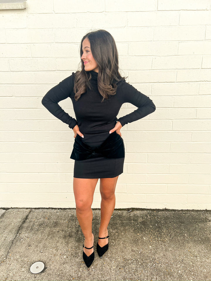 Black Ponte Paris Skort